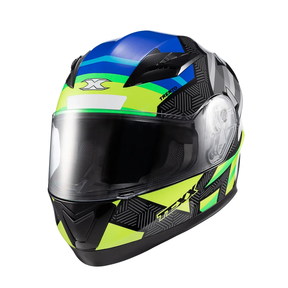 Capacete Texx Strike Trento Amare/verd Bril 56