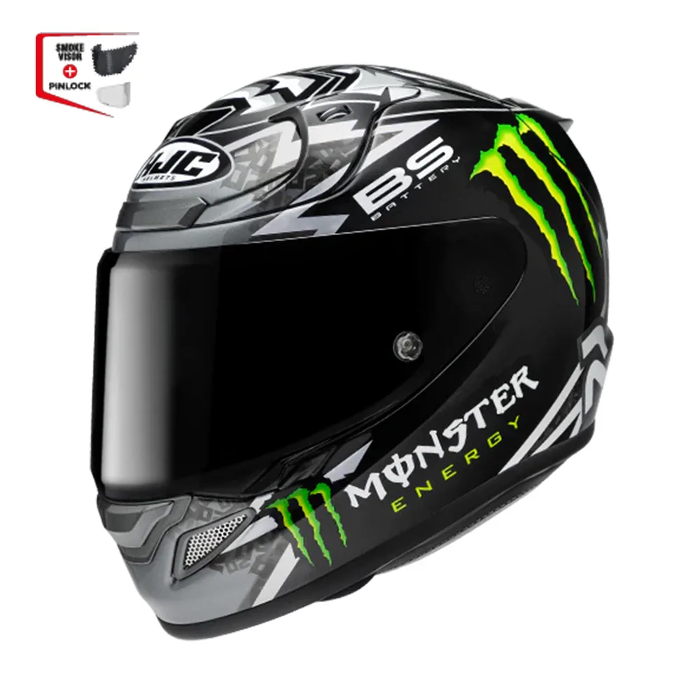 Capacete Hjc Rpha 12 Quartararo Monster Pret Branc 63