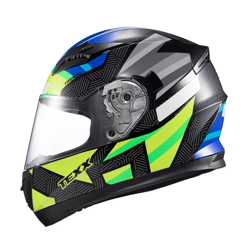 Capacete Texx Strike Trento Amare/verd Bril 56