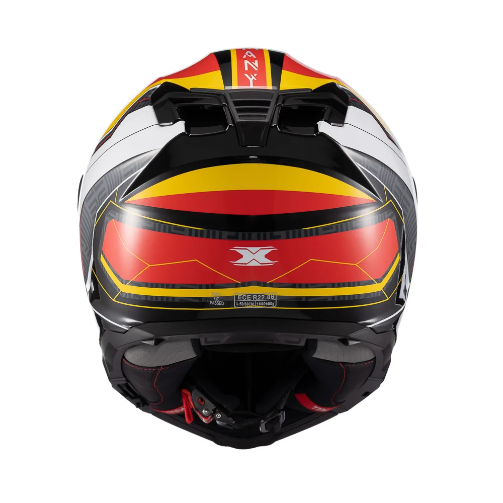 Capacete Texx Fecha Kaiman Flag Alemanha   Bril 60