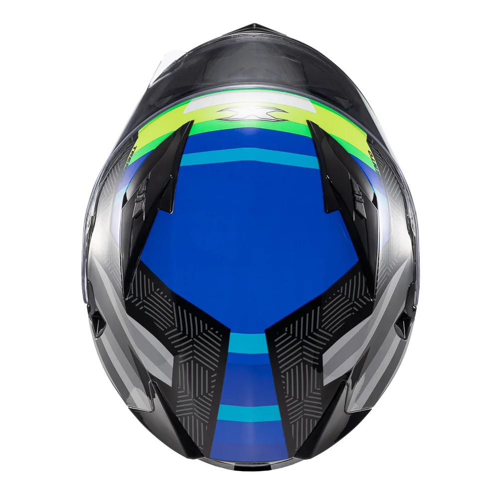 Capacete Texx Strike Trento Amare/verd Bril 56