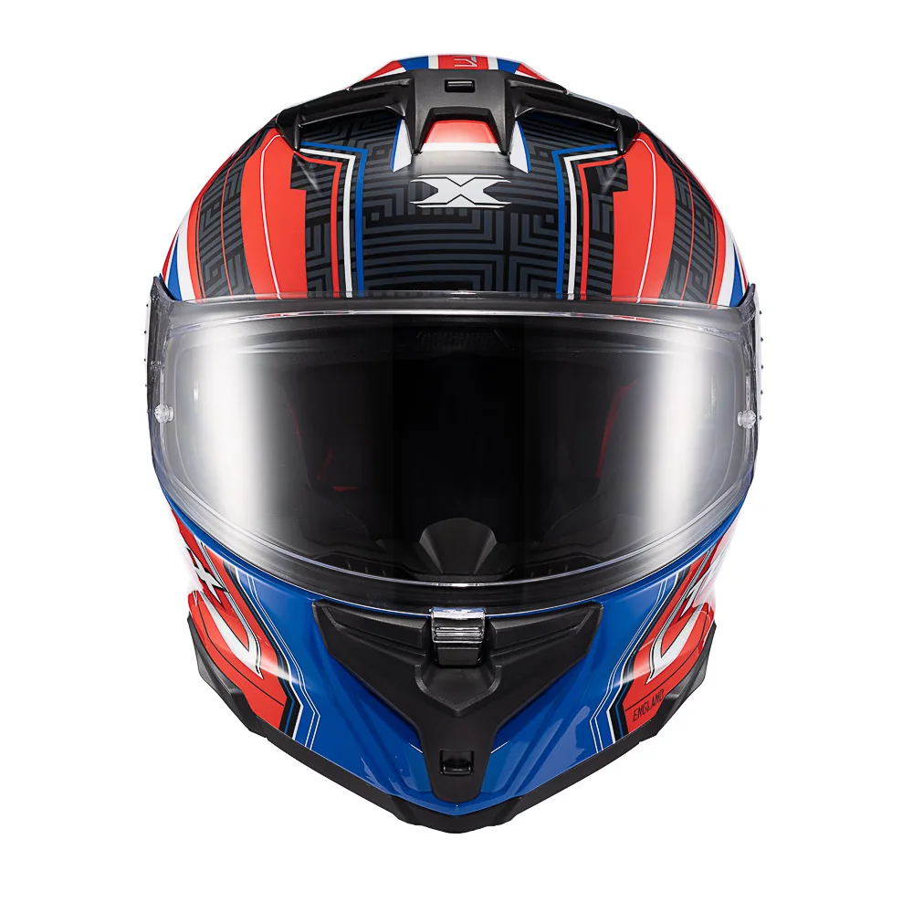 Capacete Texx Fecha Kaiman Flag Uk  Bril 58