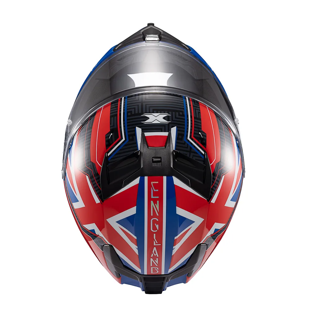 Capacete Texx Fecha Kaiman Flag Uk  Bril 58