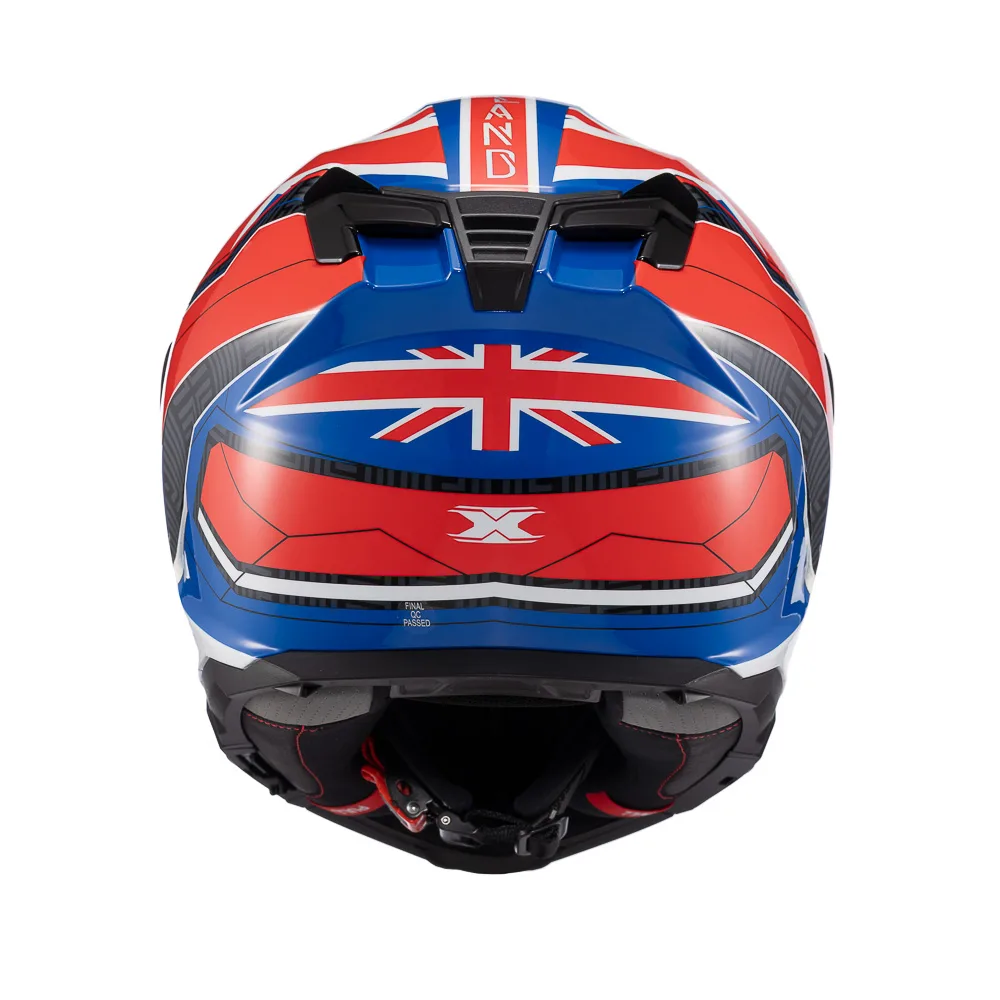 Capacete Texx Fecha Kaiman Flag Uk  Bril 58