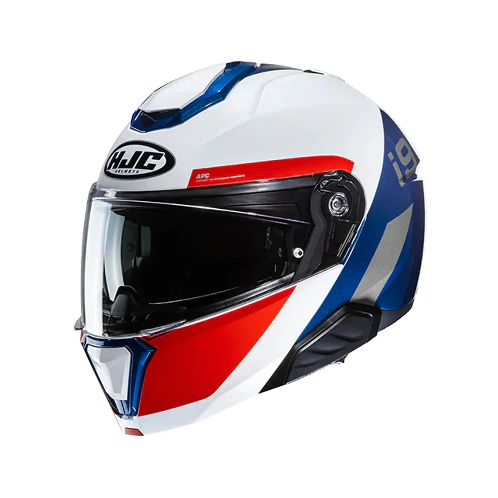 Capacete Hjc I91 Bina Branc Verm Azu 59