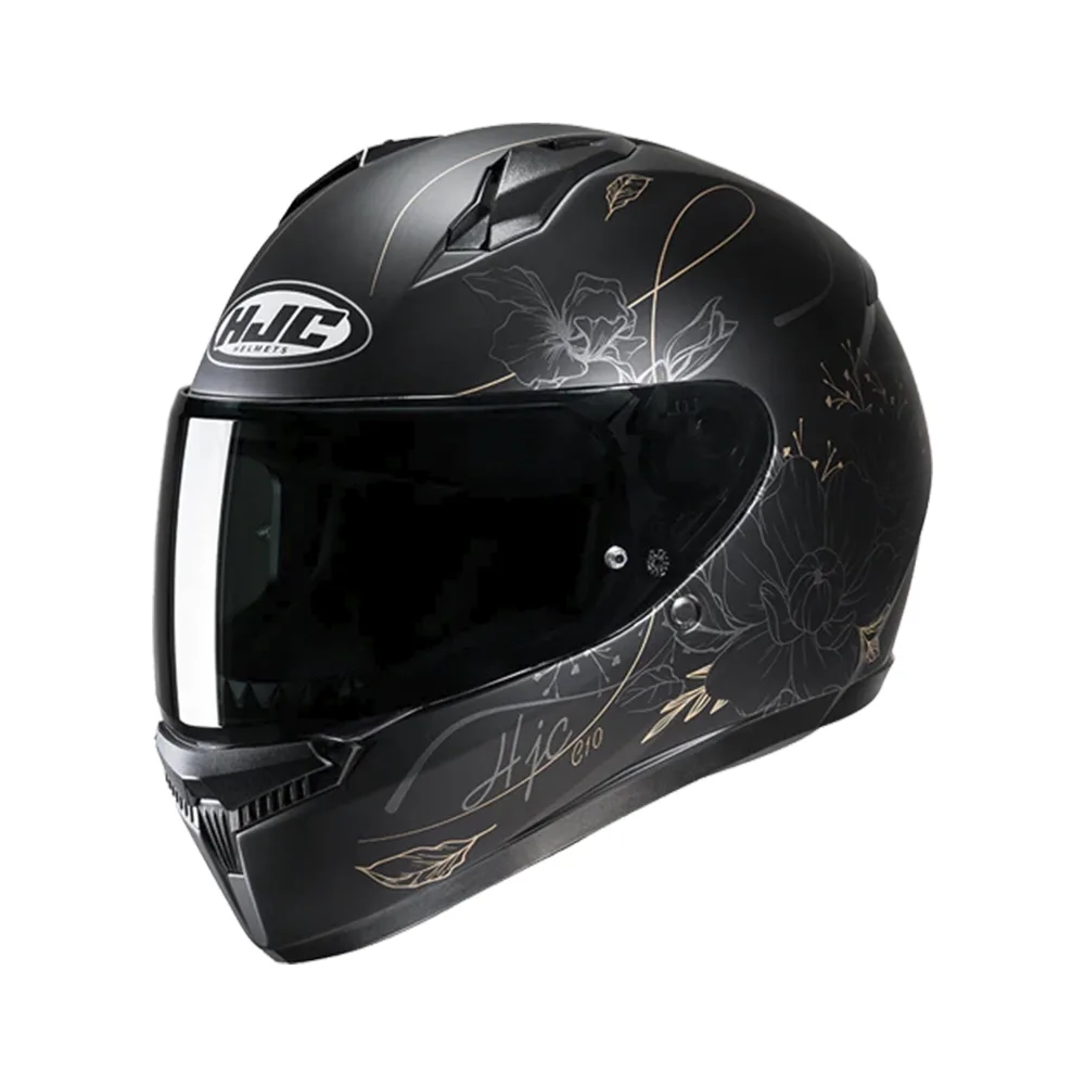 Capacete Hjc C10 Epik Pret Cinz  56