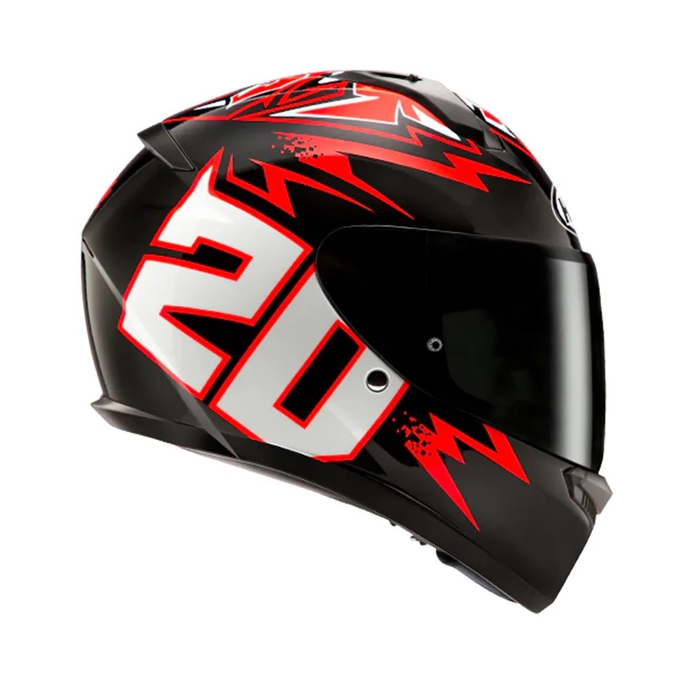Capacete Hjc C10 Fabio Quartararo 2024 Verm Pret Branc 61