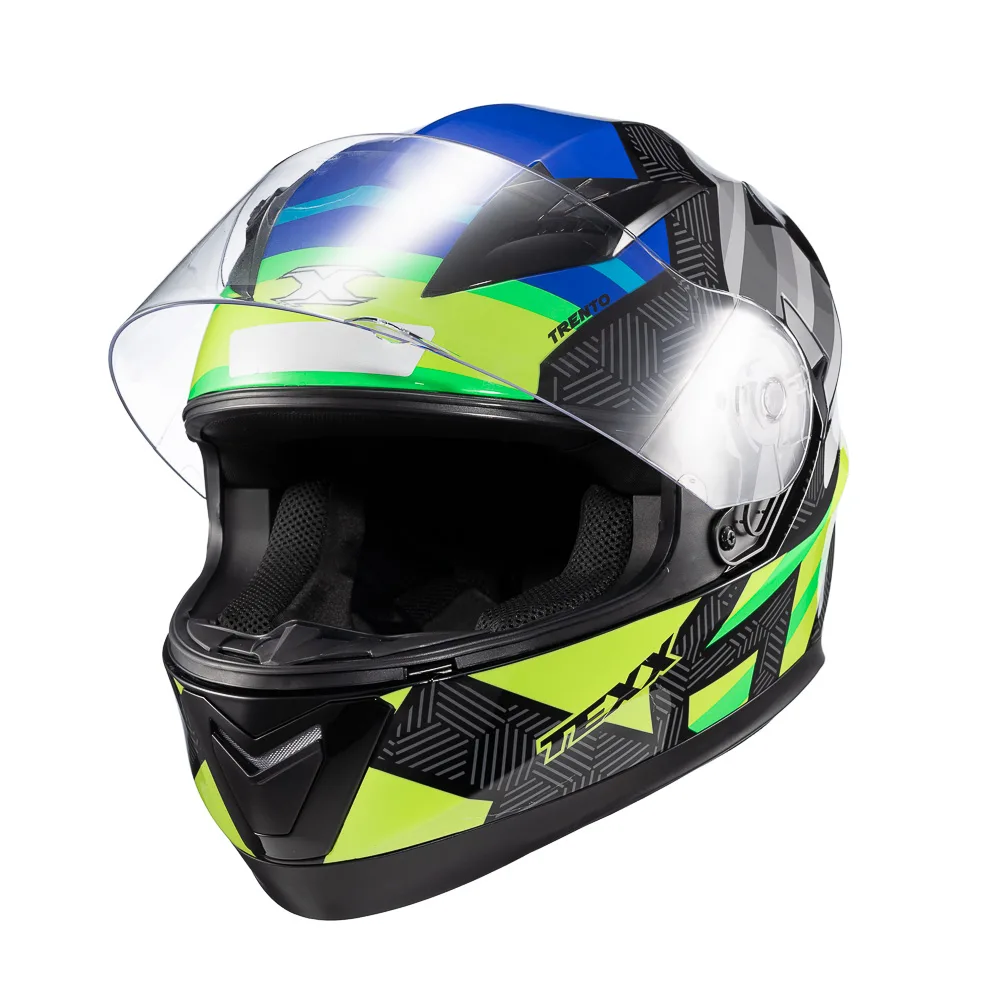 Capacete Texx Strike Trento Amare/verd Bril 56
