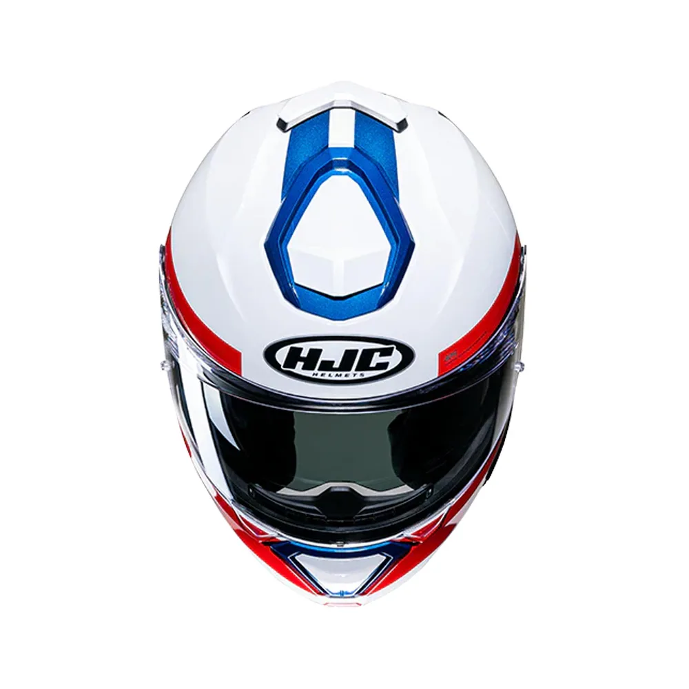 Capacete Hjc I91 Bina Branc Verm Azu 61